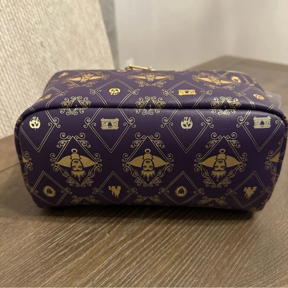 Bath & Body‎ Works Disney Villains Evil Queen Cosmetic Makeup Bag Purple & Gold